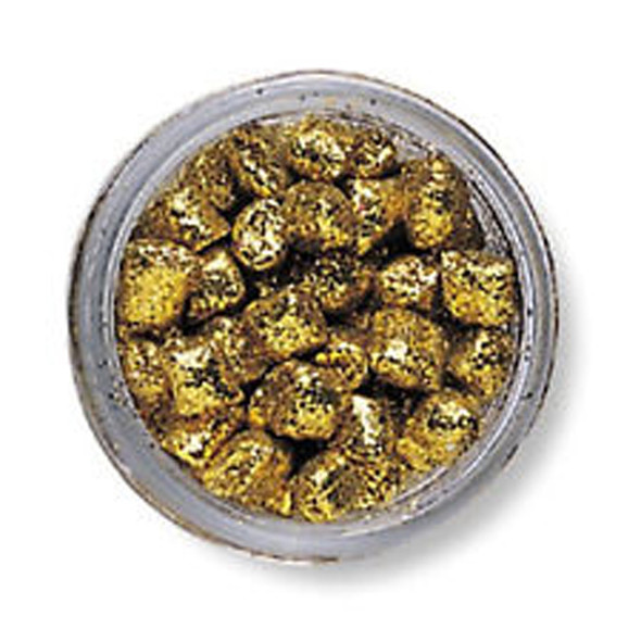 Berkley Berk Sparkle Crappie Nibbles Gold 1.5 oz - Effective Crappie Bait