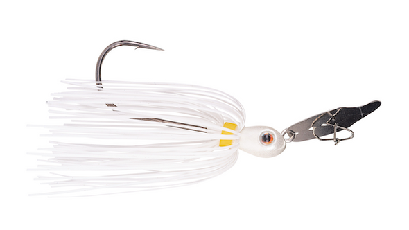 Strike King SK Thunder Cricket 3/8 oz White - Versatile Chatterbait for Freshwater and Saltwater Fishing