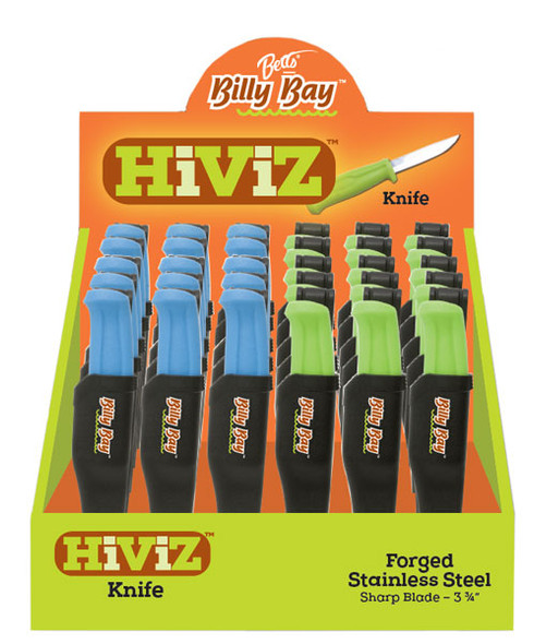 Betts Tackle BKD-30 30-Piece High Visibility Bait Knife Dispenser
