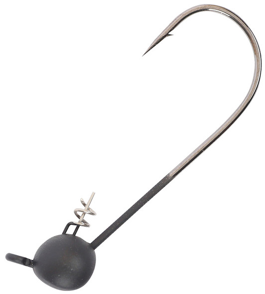 Owner UltraHead Shaky Type Matte Black Jig Head 4/0 with 1/8 oz. Weight
