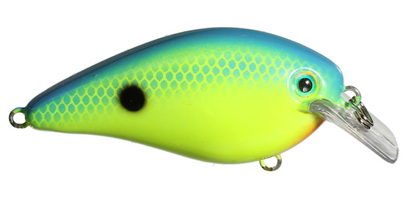 Strike King SK KVD Square Bill 2.5 in Powder Blue Back Chartreuse