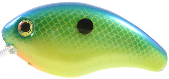 Strike King SK Bitsy Mino 1/8 oz 1.25-inch Blue/Chartreuse