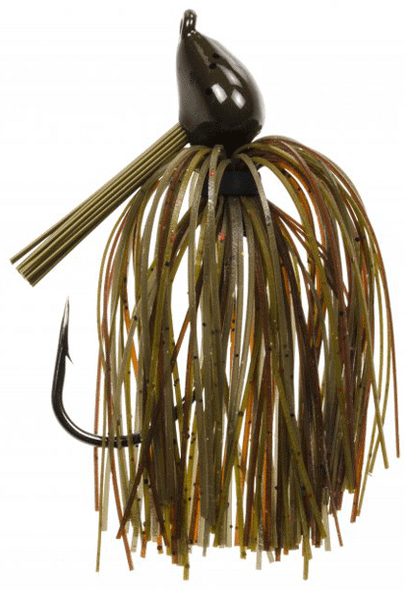 Strike King SK D. Brauer Structure Jig 3/4 oz Green Pumpkin for Bass Fishing