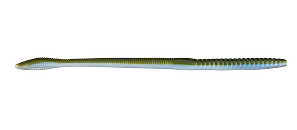 Strike King SK Bull Worm 8" Opt Moon Juice – Soft Plastic Worm Bait for Bass Fishing