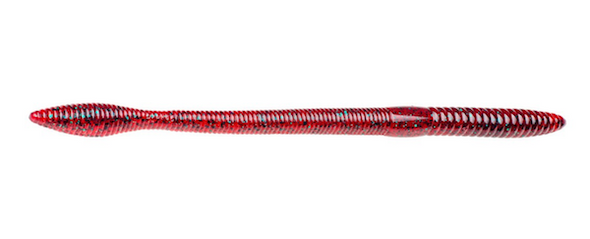 Strike King SK Bull Worm 10" Red Bug - 5 Pack