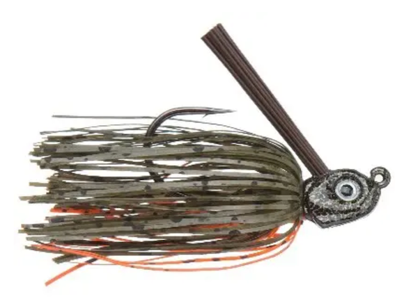 GSM Fishing RLLJGO38 3/8 Oz Green Orange Pitch and Skip Jig