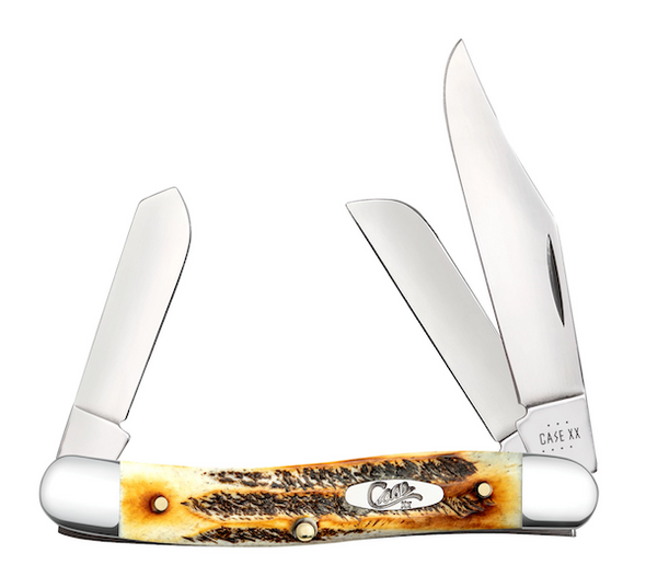 CASE Cutlery Stockman Pocket Knife with 3 Blade Options - Part Number 65336
