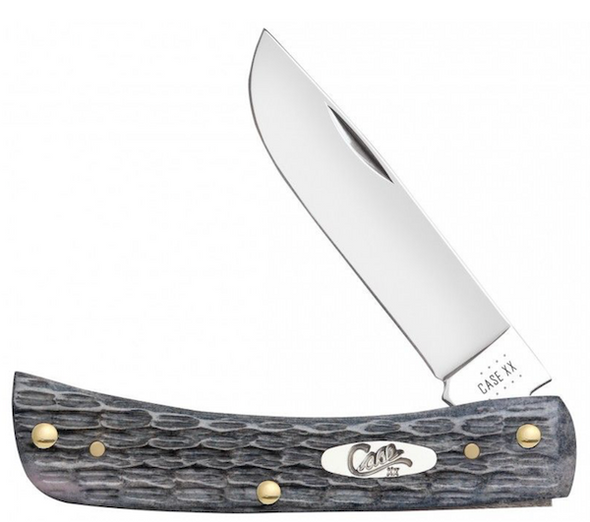 CASE Cutlery SOD BSTR JR 1BL 3-5/8 inch Gray Bone Pocket Knife - Part 58412