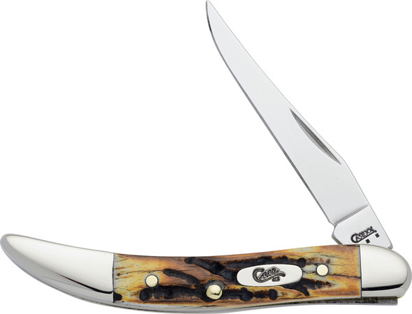 CASE Cutlery Small Texas Toothpick 1-Blade 3-Inch Stag Handle - Part Number 05532