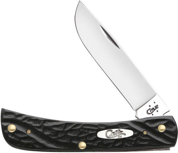 CASE Cutlery SOD BST JR 1BL 35/8" Rough Black Knife