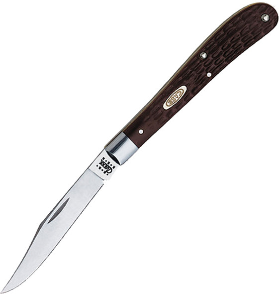 Case Cutlery Utility Knife 1-Build, 4-1/8 Inch Blade, Brown Handle - Model 00135