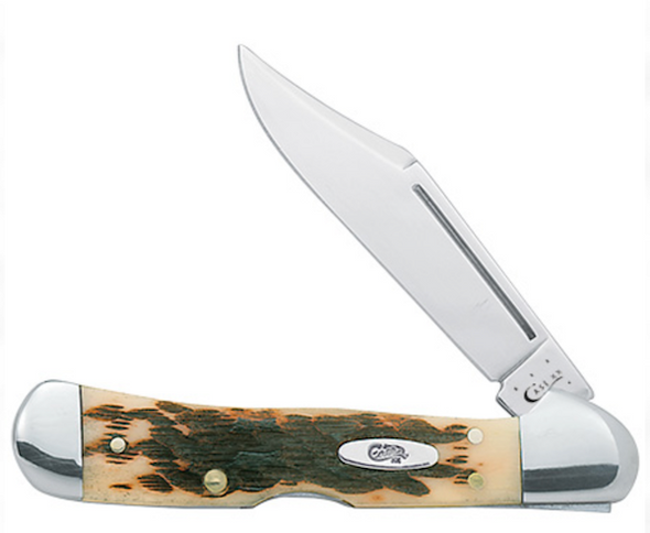 CASE Cutlery Mini Copperlock Chestnut Brown Handle Pocket Knife (Part Number 00133)