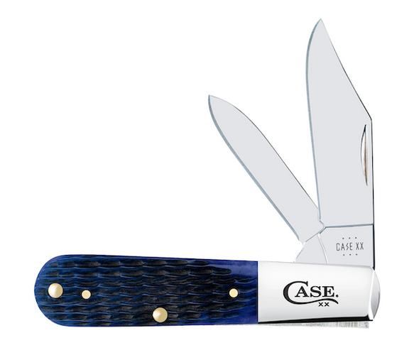 Case Cutlery Rogers JIG Barlow Pocket Knife 3.38-inch Navy Blue Bone Handle