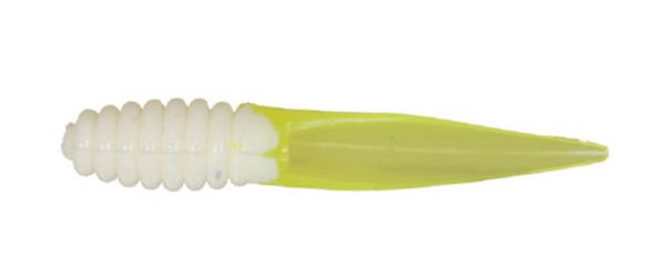 Gene Larew Lures Garland 2-Inch Slab Slayer White/Chartreuse
