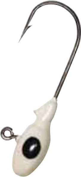 Gene Larew Lures Garland 1/16 oz Mo Glo Jig Head White (Part No. BG116MGH43-10)