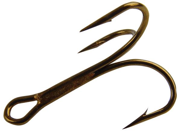 Mustad Treble RingeEye 3551BR-7/0-25 Bronze, 25-Pack