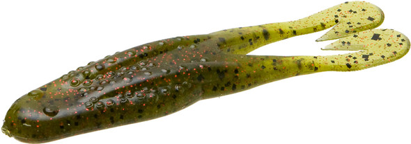 Zoom Bait Horny Toad 5-Pack Watermelon Red - Effective Soft Plastic Lures for Bass Fishing