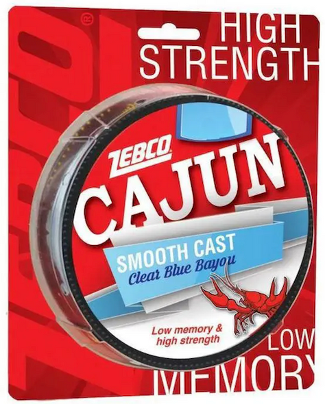 Zebco Zeeb Cajun Mono 4-Pound Pony Clear Blue Line - Part Number CLCASTP4C