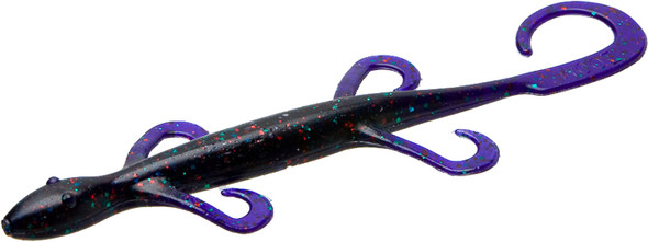 Zoom Bait 8-Inch Mag Lizard in June Bug Red – Versatile Soft Plastic Lure for Freshwater Fishing
