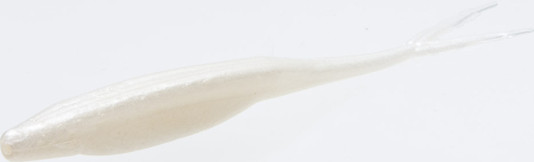 Zoom Bait Super Fluke 10BG-WHITE PEARL – Versatile Soft Plastic Lure for Bass Fishing