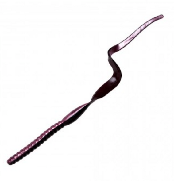YUM 7.5-inch Ribbon Tail Soft Plastic Baits in Red Shad (12-Pack) - YUM YRBT713