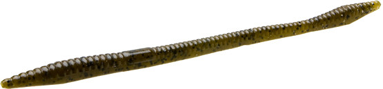 Zoom Bait 006-25 Trick Worm 6 inch Green Pumpkin