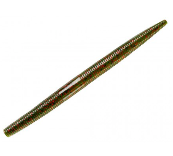 YUM 5-Inch Dinger Soft Plastic Worms with Watermelon Red Flake, 8-Pack - Part Number YDG502