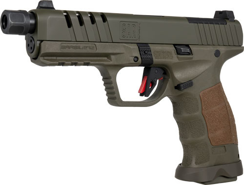 SAR USA SAR9 SOCOM 9mm Pistol with Green Frame and Cerakote Finish