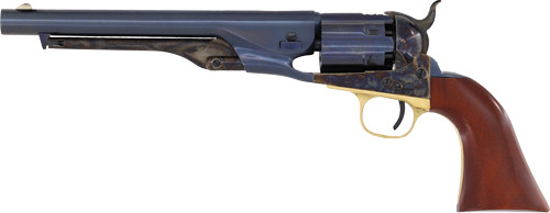 Cimarron 1860 Army Fluted Revolver - 44 Caliber, 8 Inch Barrel, Steel Frame