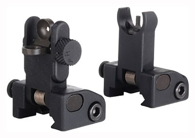 Yankee Hill Machine YHM5040H QDS Flip-Up Sight Set with Hooded Front Sight and Push Button Quick Deploy