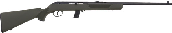 Savage 64F .22LR Semi-Automatic Sporting Rifle with 21-Inch Blued Barrel and Green Synthetic Stock