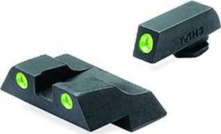 Meprolight ML10226G Night Sight Set for Glock 26 & 27 – Tritium Green Night Sights
