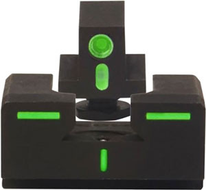 Meprolight R4E Tritium Duty Sight Set for Glock Pistol - Enhanced Rapid Target Acquisition