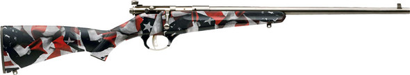 Savage Rascal Youth Single-Shot Sporting Rifle in 22 Long Rifle with Red, White, Blue Stock