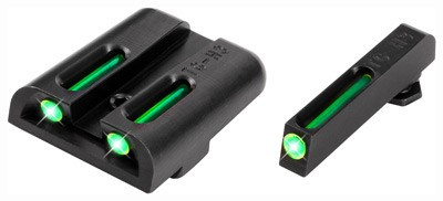 Truglo TG131GT1 Fixed Tritium & Fiber Optic Green Sight Set for Glock 9mm & .40 S&W Models