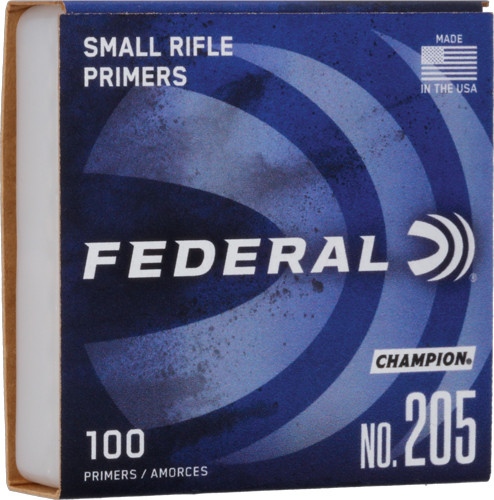 Federal Small Rifle Primers (Part No. 205) – Reliable Ignition for Reloading