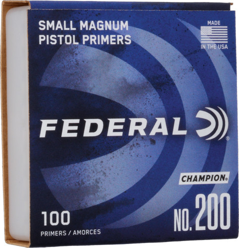 Federal Primers Small Pistol F200 – High Velocity Magnum Pistol & Revolver Primers for Reloading