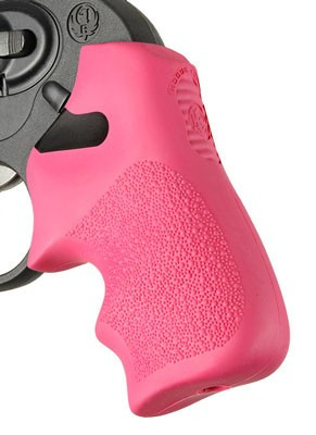 Hogue Tamer Rubber Grip for Ruger LCR and LCRx Models in Pink - Part 78027