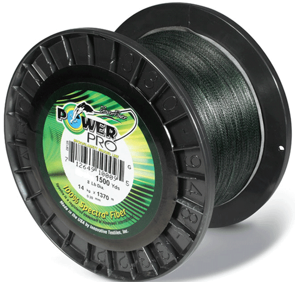 Power Pro Line PWR PRO 20 lb Test 1500-Yard Green Fishing Line