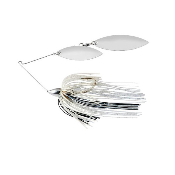 War Eagle Spinner Baits WE38NW67 NKL Double Willow Silver Shiner Spinnerbait