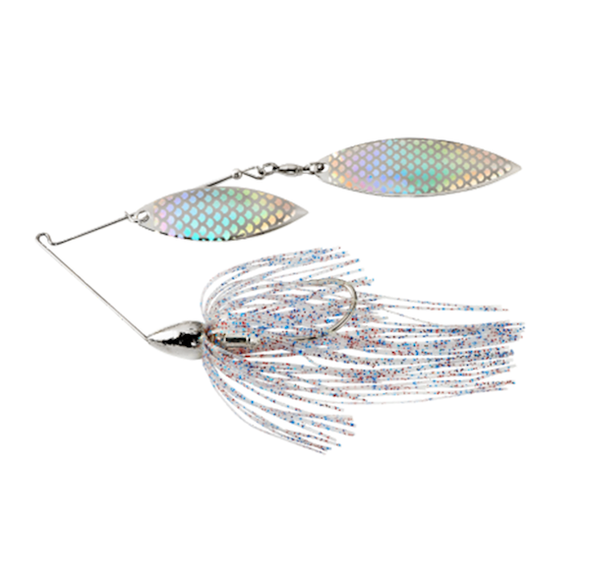 War Eagle Spinner Baits War Eagle Nickel Frame Double Willow Spinnerbait Firecracker (Part Number: WE34NW07)