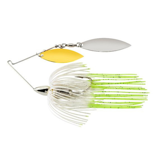 War Eagle Spinner Baits WE12SENW25 Double Willow Spinnerbait with Hot White Shadow Colors