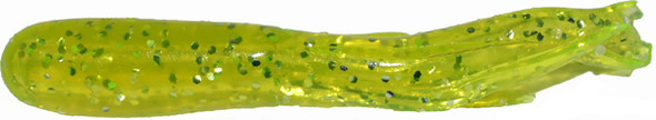 GSM Fishing BB 1.5-Inch Crappie Tube with 10 Bright Green Hooks, Chartreuse Multi-Color