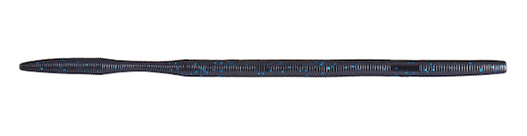 GSM Fishing 10" Oki Worm Floater in Blue with Black Flake - Pack of 6