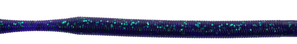 GSM Fishing 10" Oki Worm Floater Purple with Emerald Flake (6 Pack) - YAM-OKI-06-213