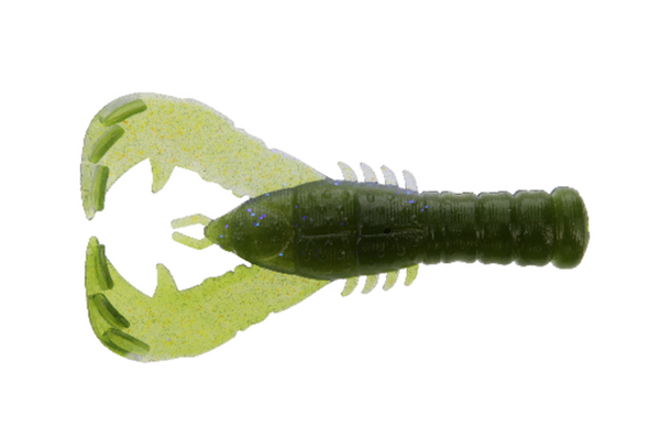 GSM Fishing 3-inch Yama CRAW Watermelon Moondust Soft Plastic Baits (8-Pack)