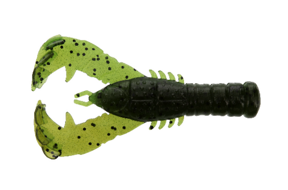 GSM Fishing 3-Inch Yama Craw Green Pumpkin Watermelon Laminate (8 Pack)