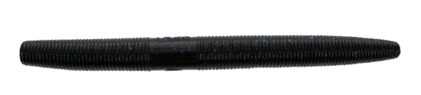 GSM Fishing 5" Fat Senko Black with Blue Flake - 10 Pack