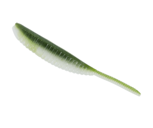 GSM Fishing 3" Shad Shape Worm Watermelon with Cream Laminate - 10 Pack