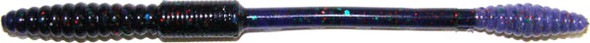 GSM Fishing BB Squirrel Tail Worm 6-Inch JuneBug Red, 10-Pack